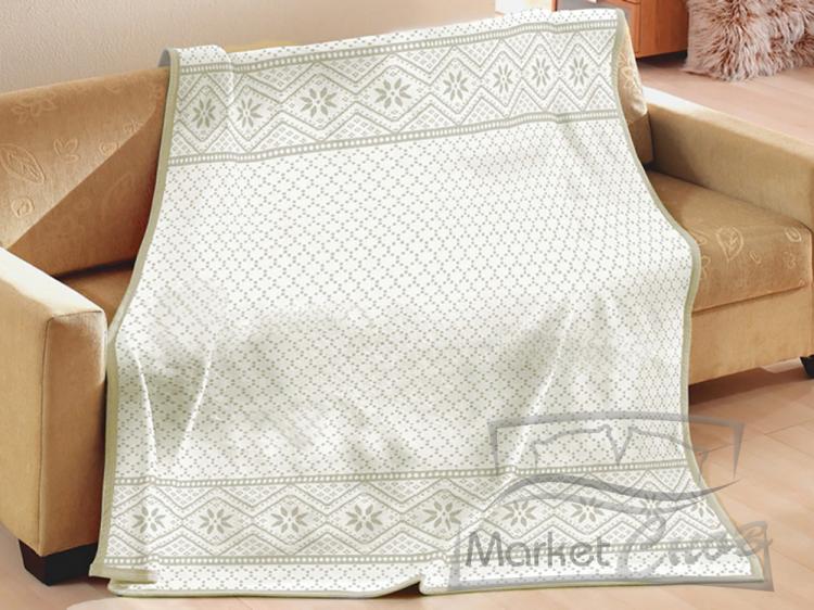 Плед cotton Rajtex 200*220 Снежинка белая 1710a