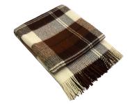 02/NOAH - Плед Эльф 170*210 бел-тер-кор новозеландская шерсть