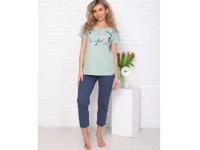 Домашний костюм  футболка +бриджи К-221