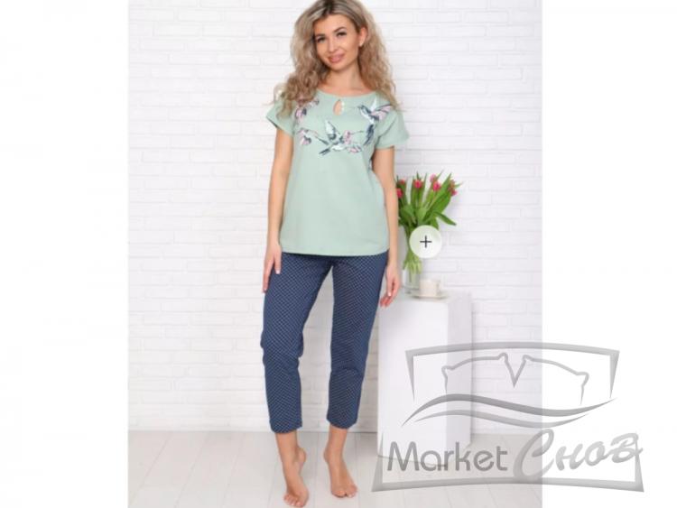 Домашний костюм  футболка +бриджи К-221