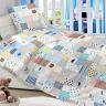 СД-084 Сатин АРТ постельное белье Малыш, простынь на рез, пододеяльник на молнии 100% хлопок