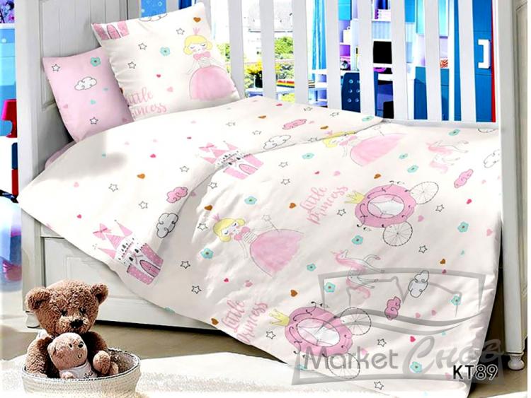 СД-089 Сатин АРТ постельное белье Малыш, простынь на рез, пододеяльник на молнии 100% хлопок
