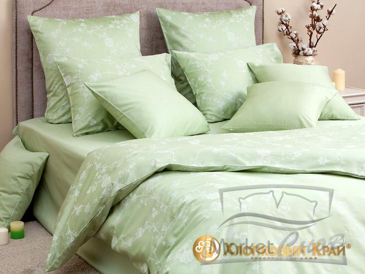 КПБ (Евро; сатин; 4 нав.) 5719/5 Амелия фисташка