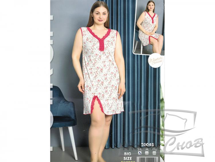 Ночная сорочка на лямках 20048