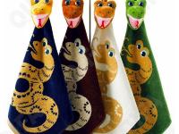 Салфетка Змейка 36*36 с игрушкой ZXF718