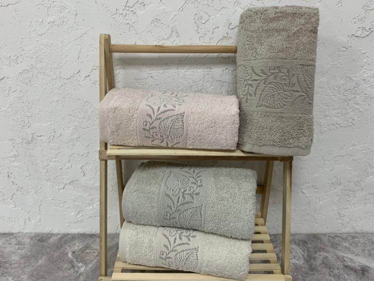 Полотенце Hazangulu lux Flora  хлопок 70*140 (4шт)