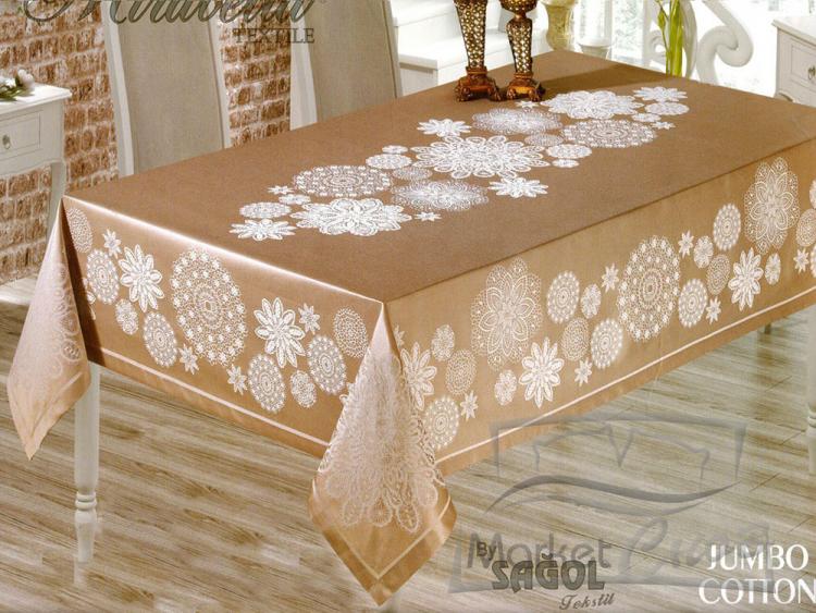 Скатерть YUMBO COTTON 160*300 ОВАЛ (Турция)