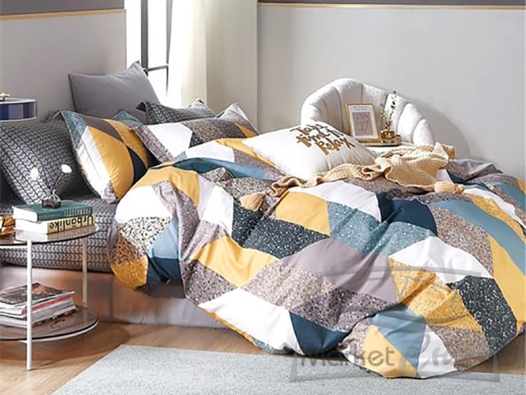 СР-018 КПБ Райтекс Сатин Евро (100%хлопок) 200*220 НА МОЛНИИ