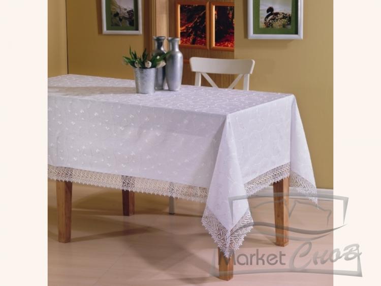 Скатерть Jackline 160*300 гипюр прямоугольник