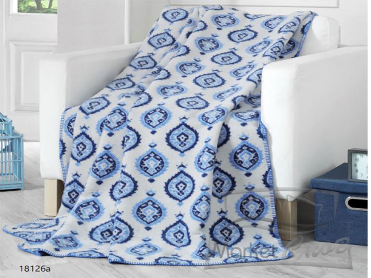 Плед cotton Rajtex 200*220 Гжель 18126a