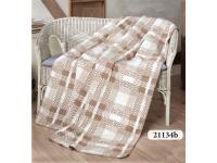 Плед cotton Rajtex 150*200 Зиг-заг бежевый 21134b