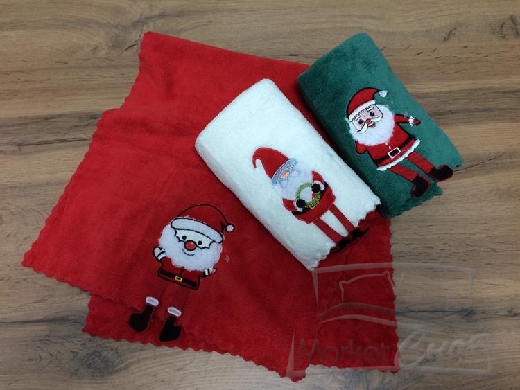 Полотенце микрофибра Дед Мороз 35*75 арт.10041098