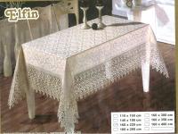 Скатерть Elfin 160х220 с кружевами Овал