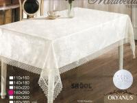 Скатерть Mirabella okyanus гипюр 160 Диаметр