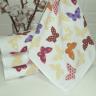 Кухонные полотенца (салфетки) БАБОЧКИ БЕЖЕВЫЕ 45х45