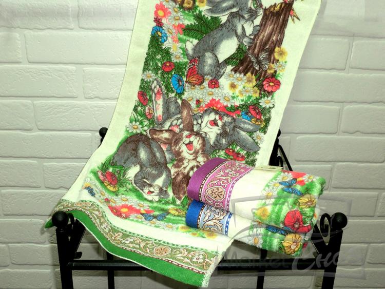 Полотенце махра Символ года 34*75 арт.110