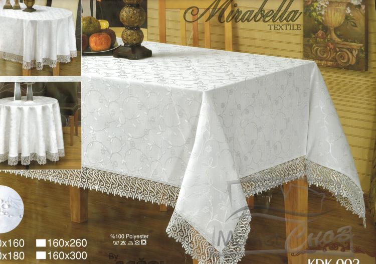Скатерть Mirabella с пропиткой 160*300 Овал