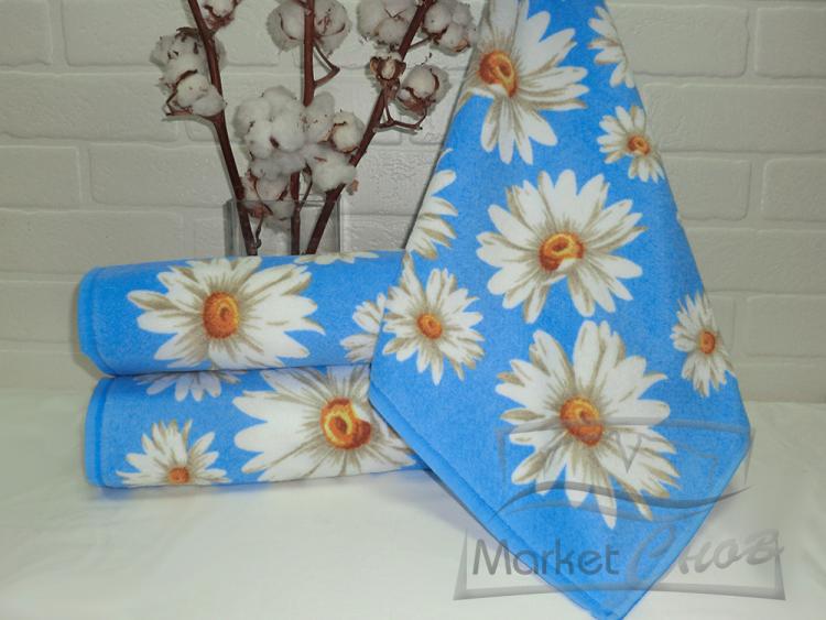 Кухонные полотенца (салфетки) Ромашки синие 45х45
