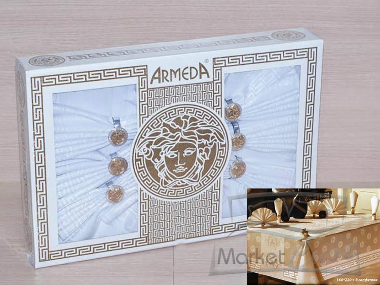 Скатерть "Армеда" Версаче 160*220 8 салфеток