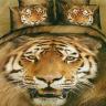 КПБ Казанова Дуэт сатин Тигр(кофейный) энимал
