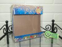 Коробка Новый год  24*19*6 с окном ТС-Н-01