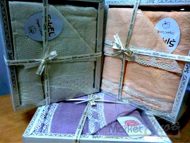 Набор "ШЕКЕЛЬ" Гипюр Мирроу полотенце из 3  (30*50+50*90+70*140) 100% хлопок