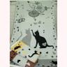 Полотенце Лен Кошки 70*140 Китай