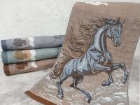 Полотенце лен Символ года Лошадка 34*74 арт.М-450