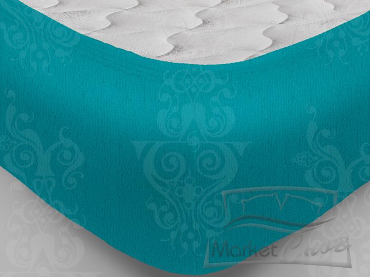 Простыня махровая на резинке 200х200х20 см АПРИОРИ Лагуна