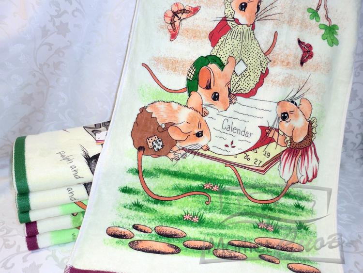 Полотенце махра Мышки 50*90 Китай (6шт)