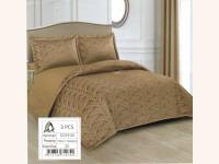 Покрывало одеяло 220*230 с наволочками 50*70 ЕЛКА КОРИЧНЕВЫЙ арт.CG19-20