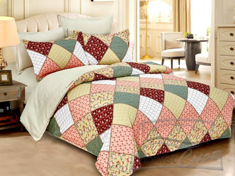 ПР-246 КПБ Райтекс Поплин 2,0 спальный (100%хлопок) 175*215 НА МОЛНИИ