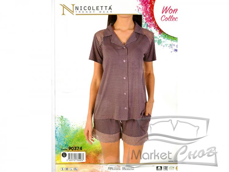 Домашний костюм футболка + шорты 90374