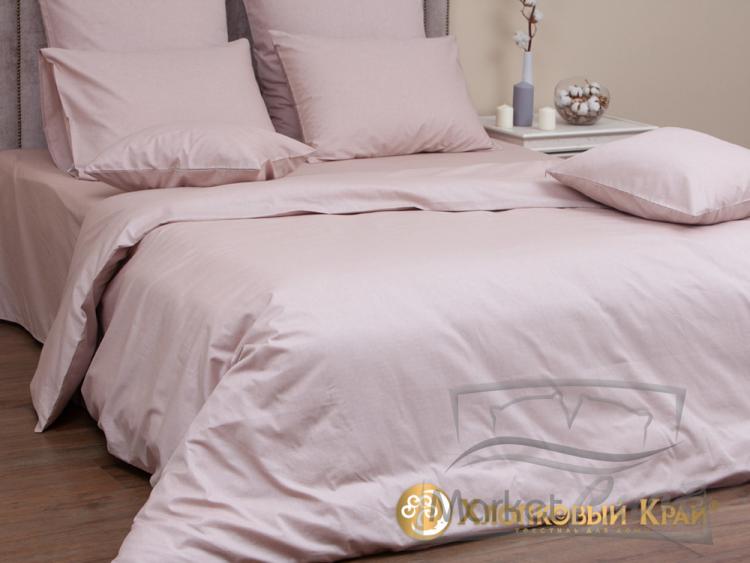 Комплект (Евро пододеяльник+ 2 нав. 70*70) сатин меланж КАКАО