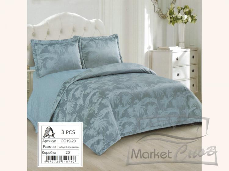 Покрывало одеяло 220*230 с наволочками 50*70 ПАЛЬМА БРИЗ арт.CG19-20