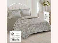 Покрывало одеяло 220*230 с наволочками 50*70 ПАЛЬМА СЕРЫЙ арт.CG19-20