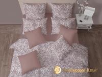 КПБ (1,5 сп.; сатин; 2 нав. 70*70) 7739/1 Шарлотта кофе