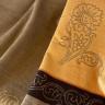 Плед cotton Rajtex 150*200 Диагональ коричневая 08105a