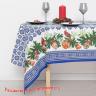 Скатерть Новогодняя лен 150*220