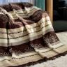 Плед cotton Rajtex 150*200 Орнамент бежевый 09214 m