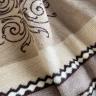 Плед cotton Rajtex 150*200 Орнамент бежевый 09214 m