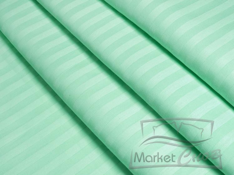 С-Страйп-012 КПБ Райтекс Сатин Евро (100%хлопок) 200*220 Сатин страйп свежая мята