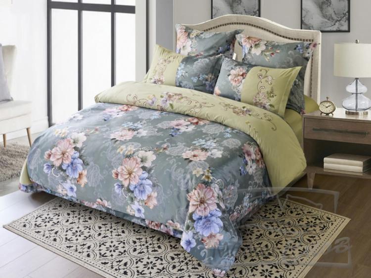 Сатин с вышивкой 2сп D221