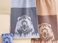 Полотенце Лен махра  34*74 арт.М6606