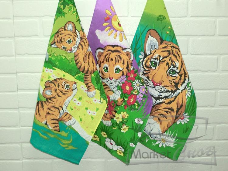 Полотенце Вафельное Тигр Символ года (12шт)
