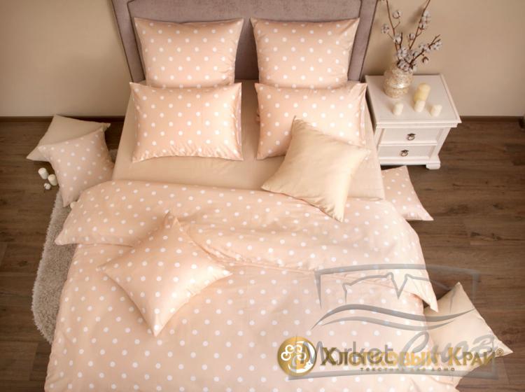 КПБ (1,5 сп.; сатин; 2 нав. 70*70) 5701/4 Бон пари крем-брюле