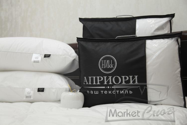 Подушка Оливия 50*68, лебяжий пух ЛЮКС тик, 100% хлопок