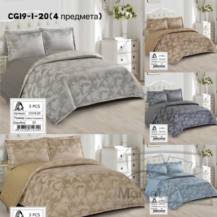 Набор 4 пр. Одеяло+ простыня евро + наволочки 50*70  арт.CG23