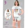 Домашний костюм футболка+шорты 1297