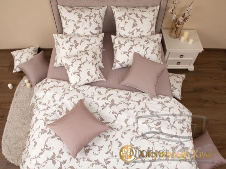 КПБ (1,5 сп.; сатин; 2 нав. 70*70) 5711/2 Ален кофе
